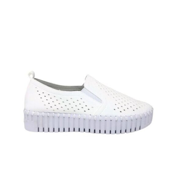 EUC Ilse Jacobsen "Tulip" White Slip-on Sneakers Size 6.5 - 7 (37) - Picture 3 of 12